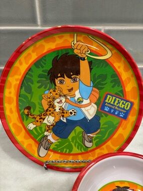 Go, Diego, Go! Kids plate and bowl